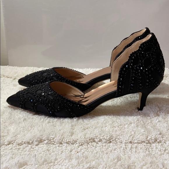 Women D’Orsay Wedding Pumps Pointed Toe - Picture 3 of 6